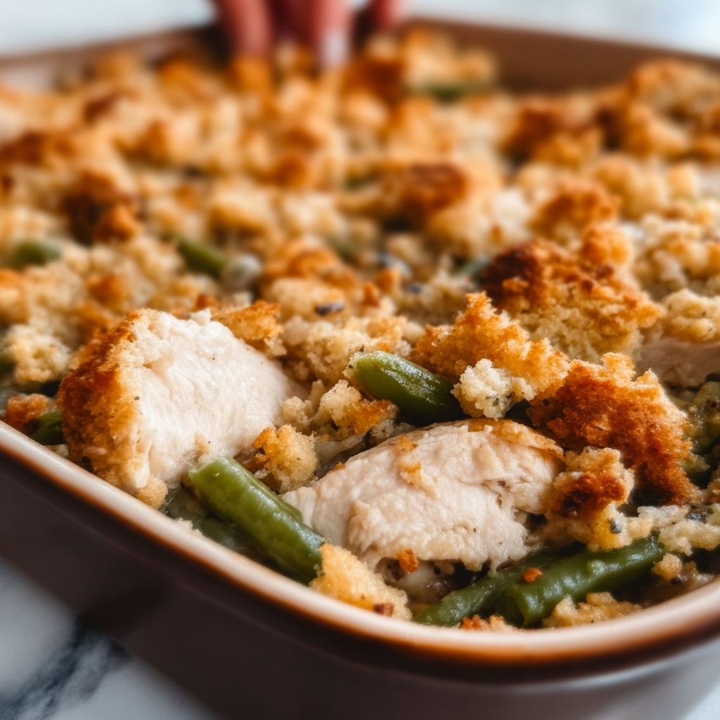 Crockpot Chicken and Stuffing Bake Recipe