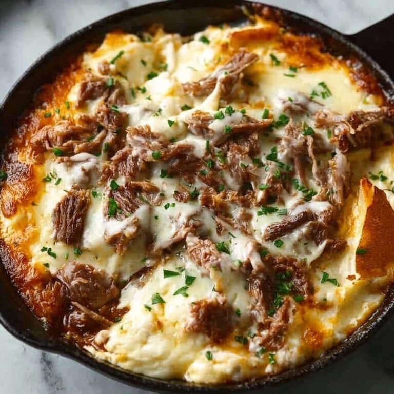 Pot Roast Beef Philly Cheese Steak Dip Recipe