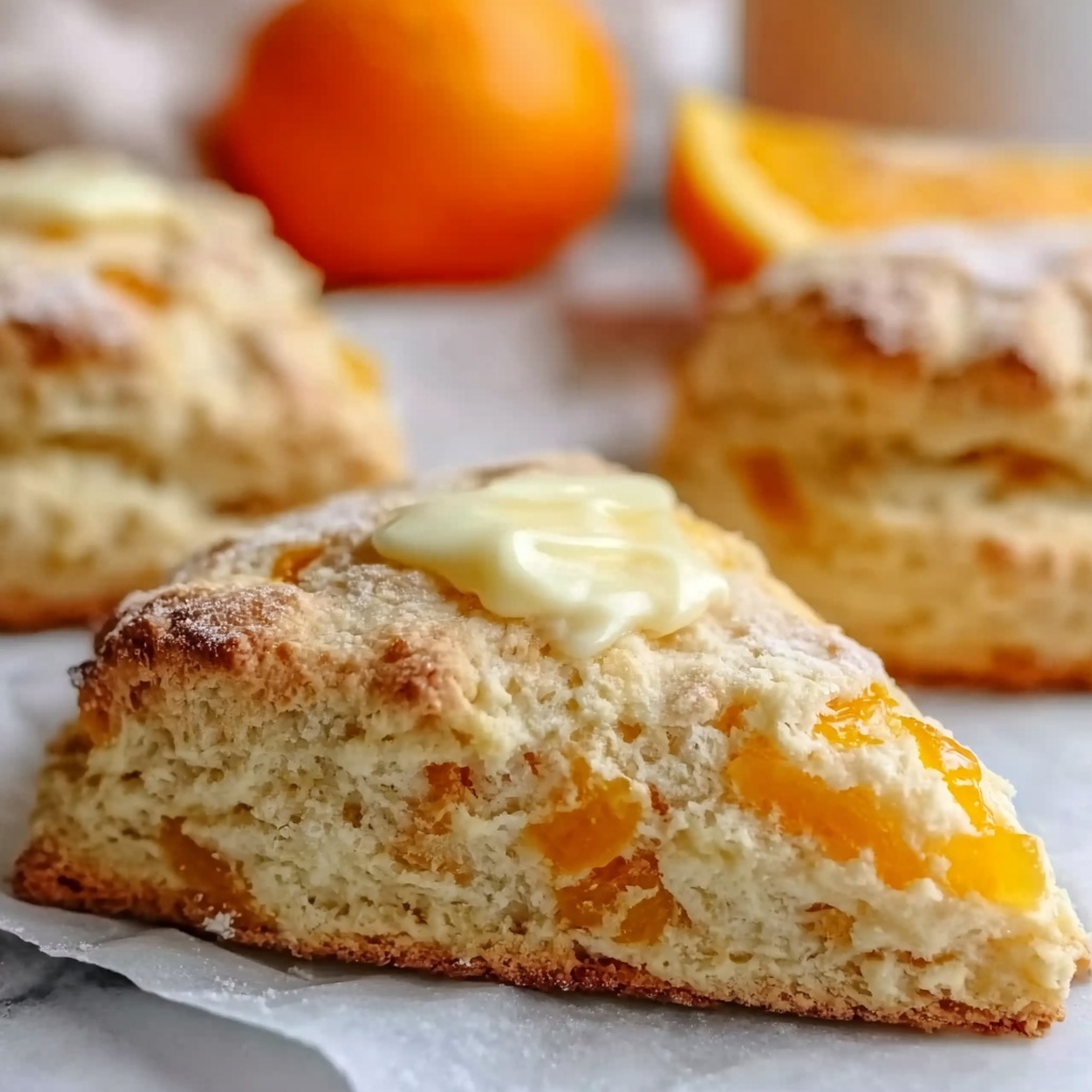 Fresh Orange Scones with Citrus Glaze Recipe - Recipe Image