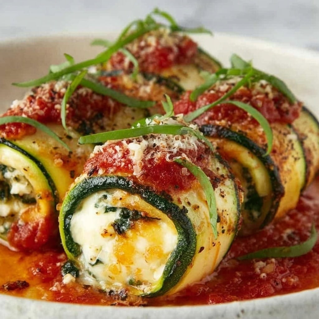 Vegan Zucchini Spinach Rollatini Recipe - Recipe Image