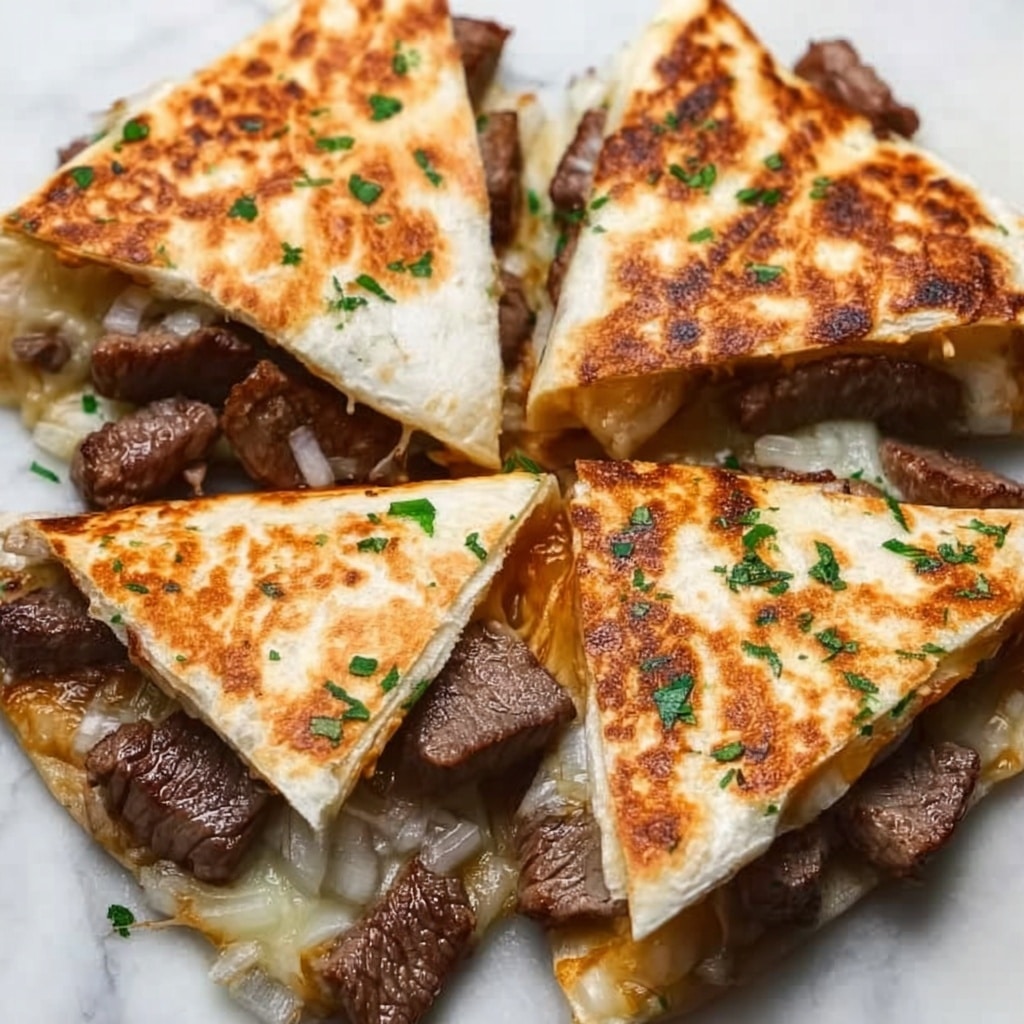 Steak Cheese Quesadillas on Blackstone Grill Recipe - Recipe Image