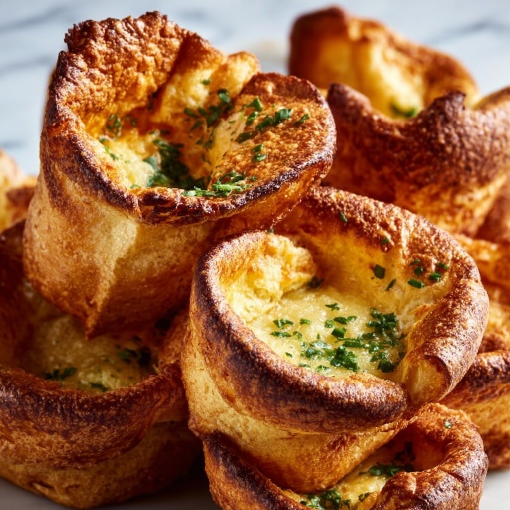 Pancetta Parmesan Black Pepper Popovers Recipe - Recipe Image