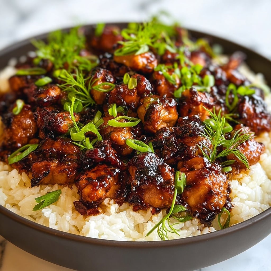 Honey BBQ Chicken Rice Recipe - Recipe Image