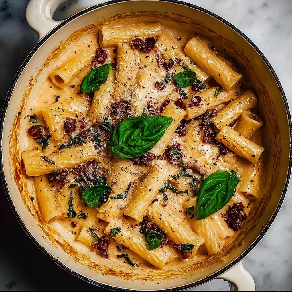 One Pot Creamy Hummus Pasta: An Amazing Ultimate Recipe - Recipe Image