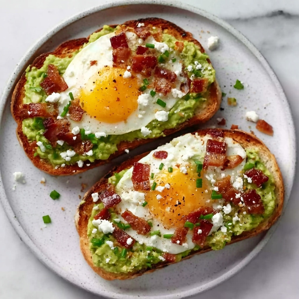 Avocado Bacon and Egg Toasts Recipe - Recipe Image