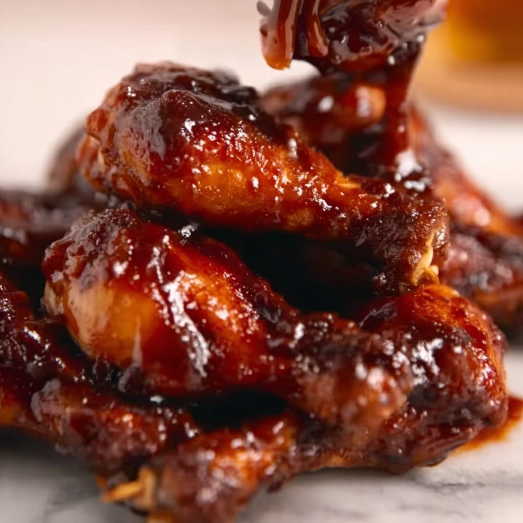 Hot Honey Peach Wings Recipe