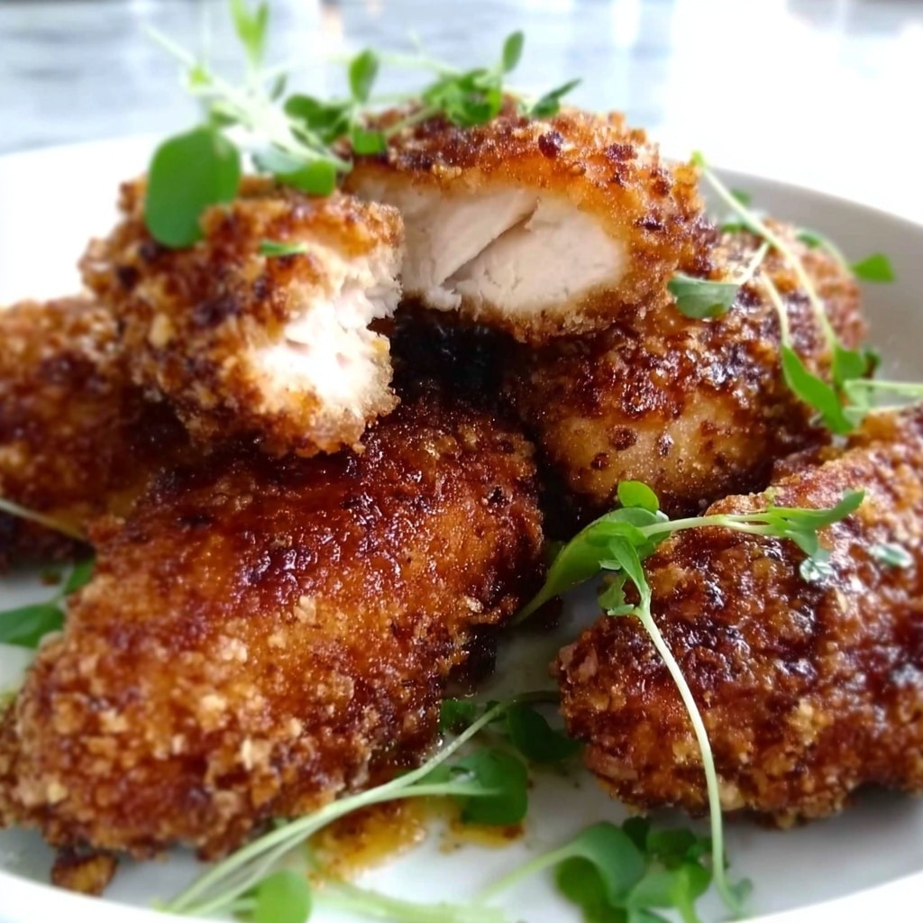 Air Fryer Honey Butter Garlic Chicken Tenders Recipe