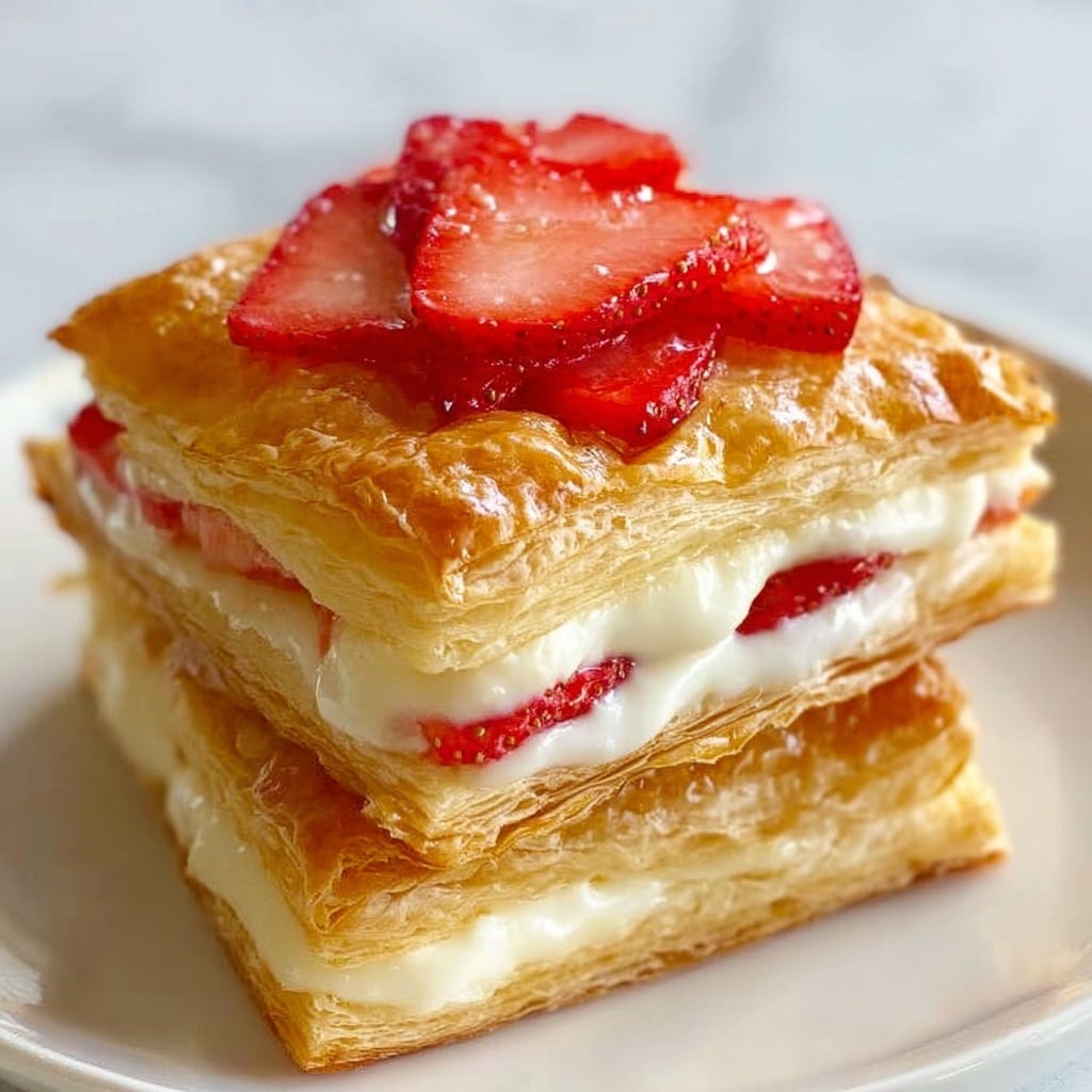Strawberry Cream Cheese Danish Delights Recipe - Recipe Image