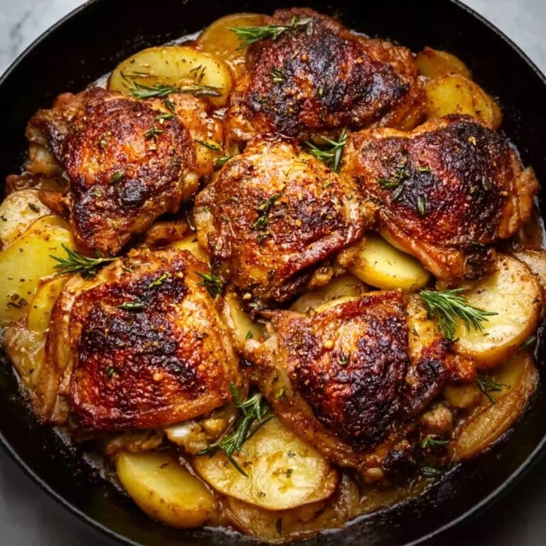 Skillet Apple Cider Chicken Thighs with Warm Spices Recipe