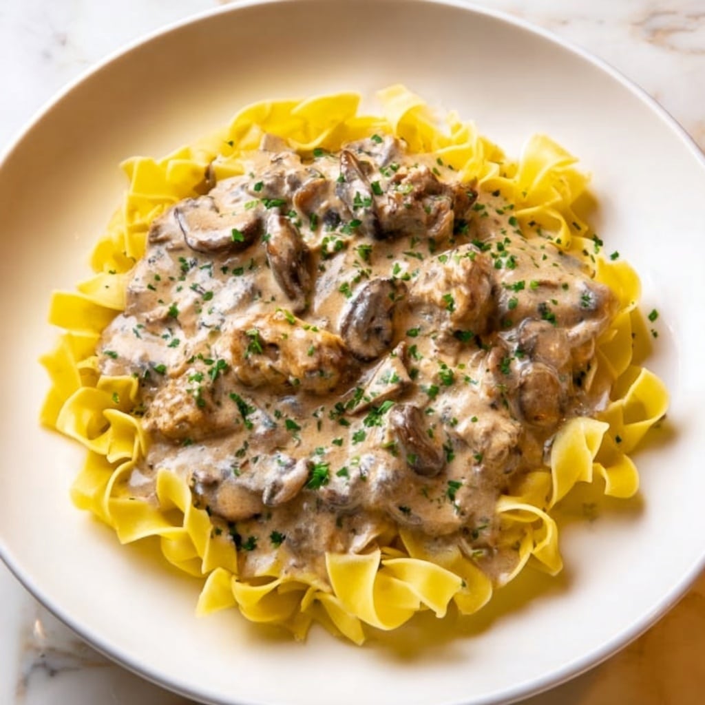 Creamy Beef Stroganoff Recipe - Recipe Image