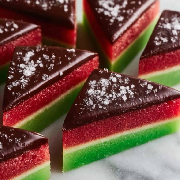 Sea Salt Dark Chocolate Watermelon Slices Recipe