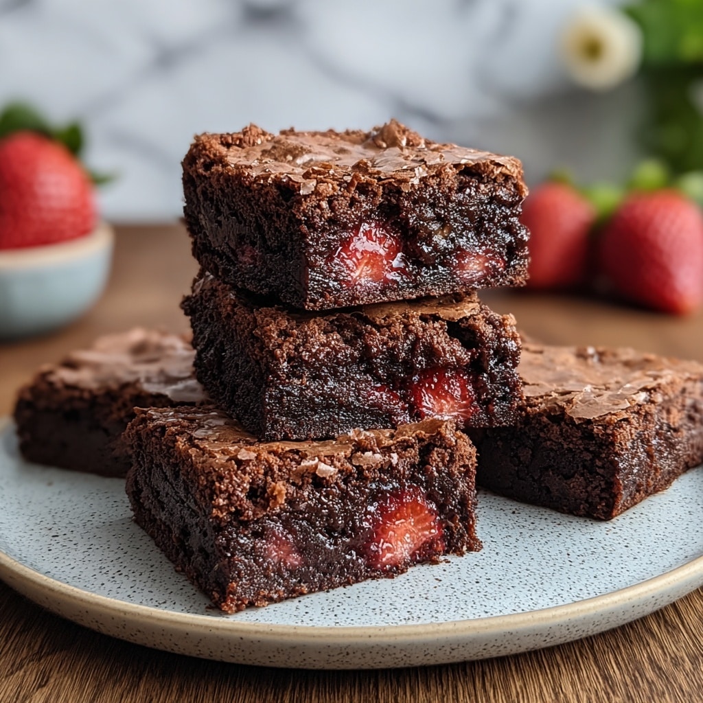 Strawberry Brownies Recipe - Recipe Image