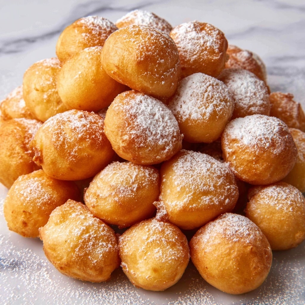 Classic Fried Zeppole with Confectioners’ Sugar Recipe - Recipe Image