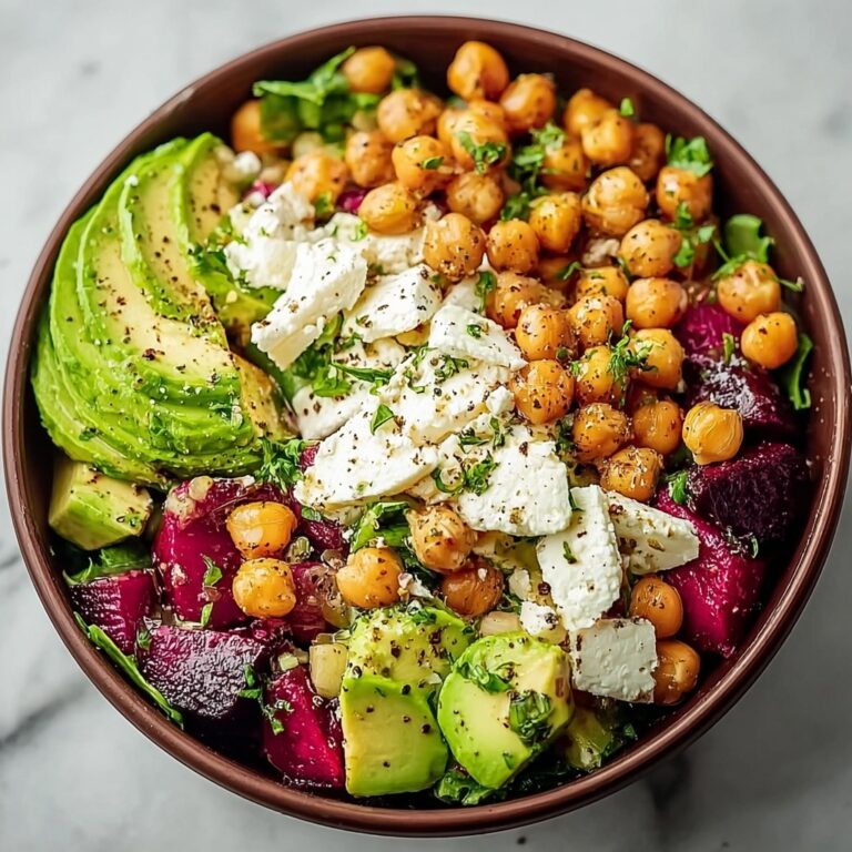 Vibrant Chickpea Feta Avocado Salad Recipe