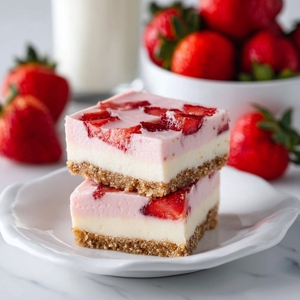 Strawberry Cheesecake Bars Recipe - Recipe Image