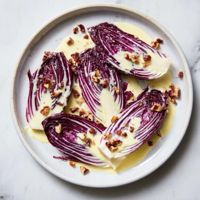 Radicchio Salad with Crème Fraîche Vinaigrette and Toasted Hazelnuts Recipe