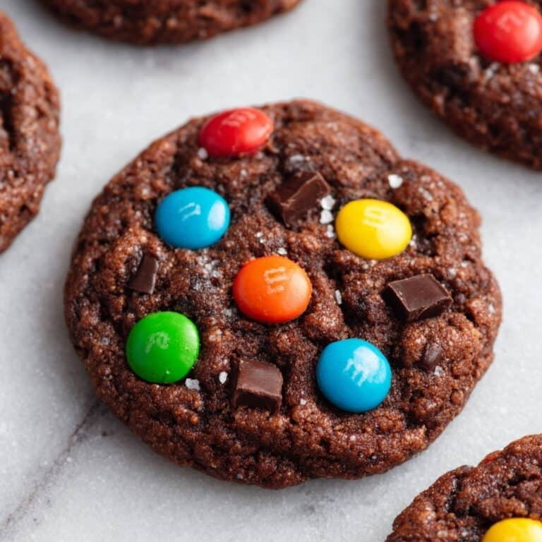 Chocolate Chocolate Chip M&M Cookies Recipe