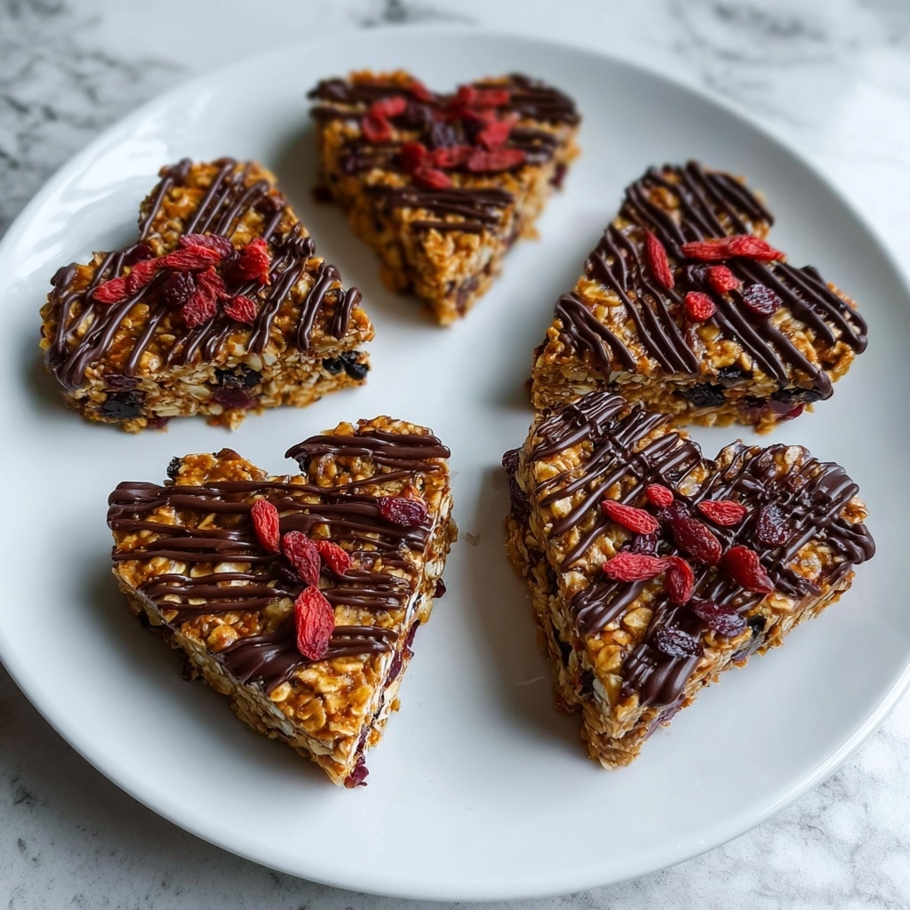 Crunchy Granola Heart Bars Recipe - Recipe Image