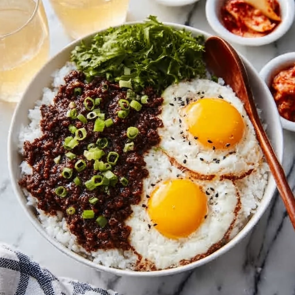 Quick and Easy Korean Ground Beef Bowl Recipe - Recipe Image