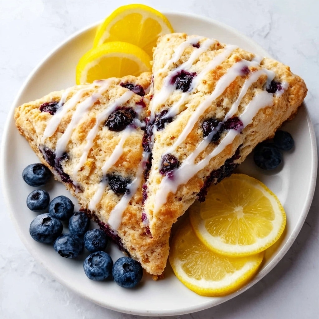 Sourdough Discard Blueberry Lemon Scones Recipe
