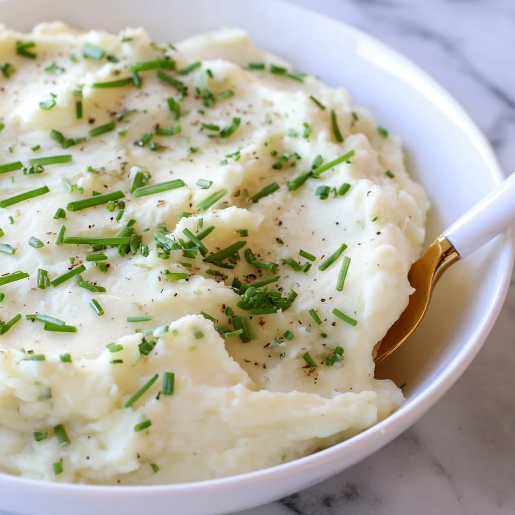Creamy Boursin Mashed Potatoes Recipe - Recipe Image