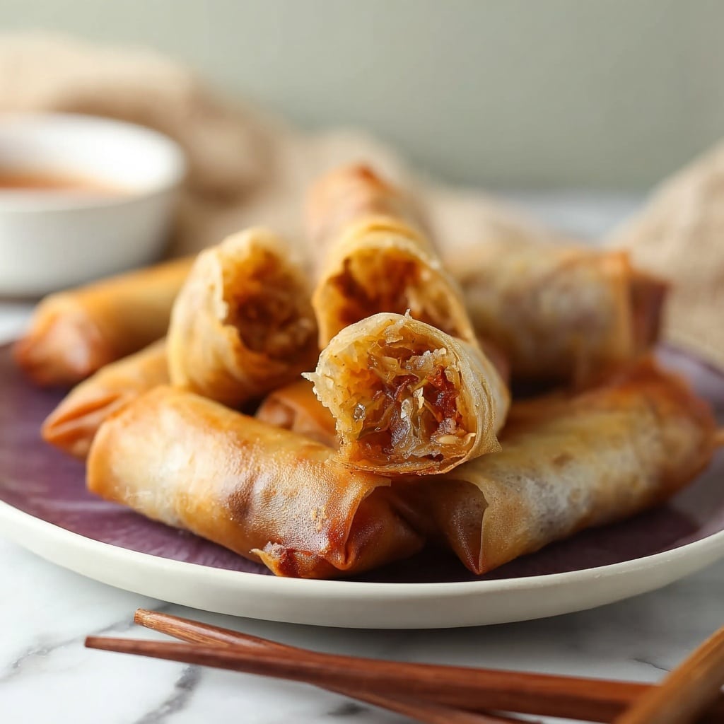 Baked Apple Pie Rice Paper Rolls: An Incredible Ultimate Recipe - Recipe Image