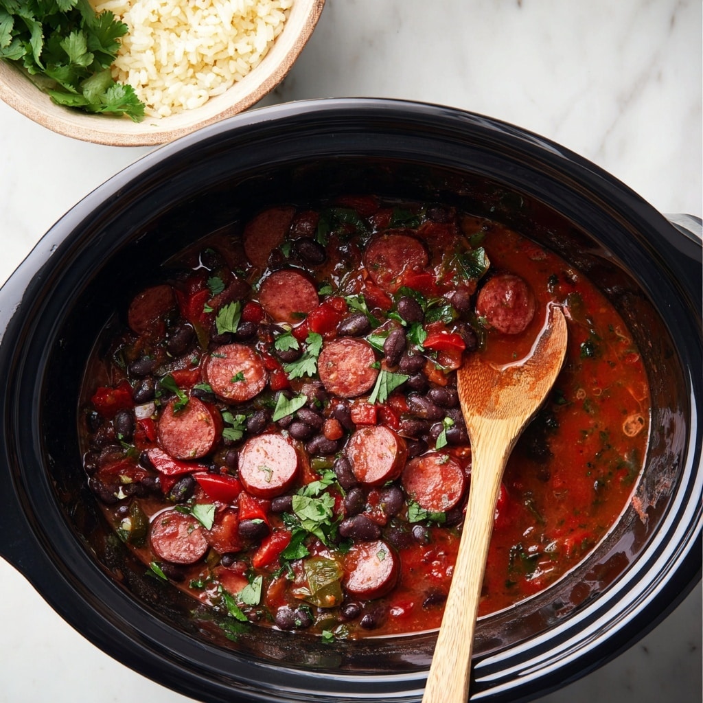Black Beans and Smoked Sausage Creole Stew Recipe