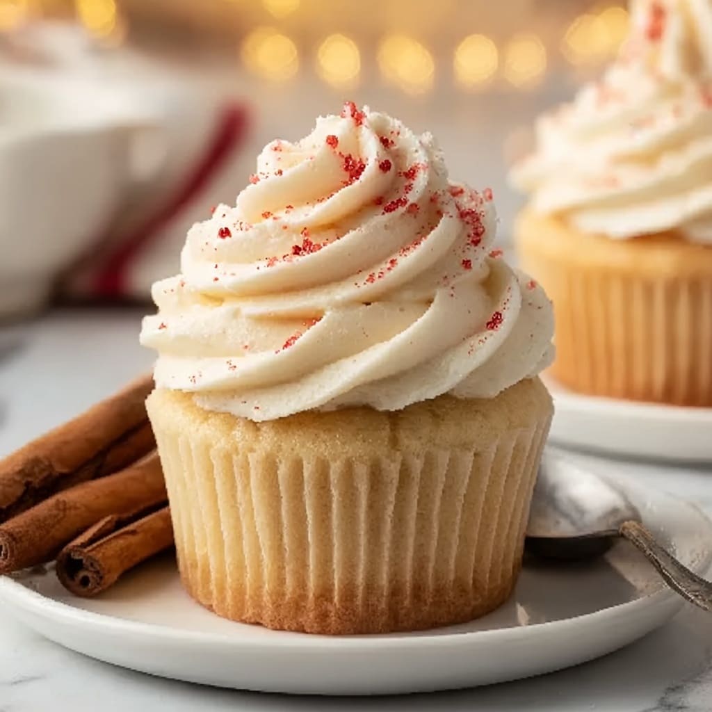 Eggnog Cupcakes Recipe - Recipe Image
