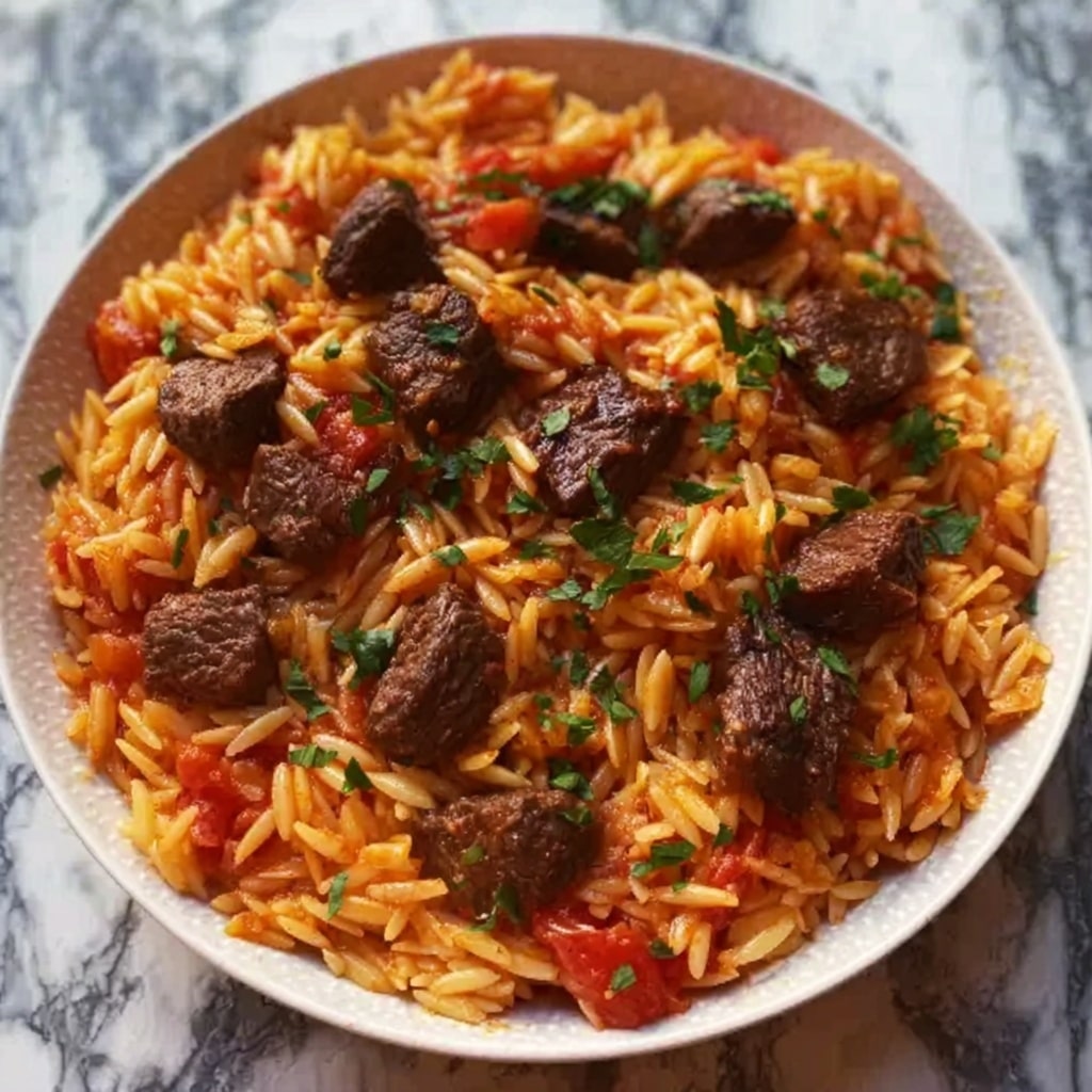 Beef Giouvetsi: A Traditional Greek Beef and Orzo Stew Recipe - Recipe Image