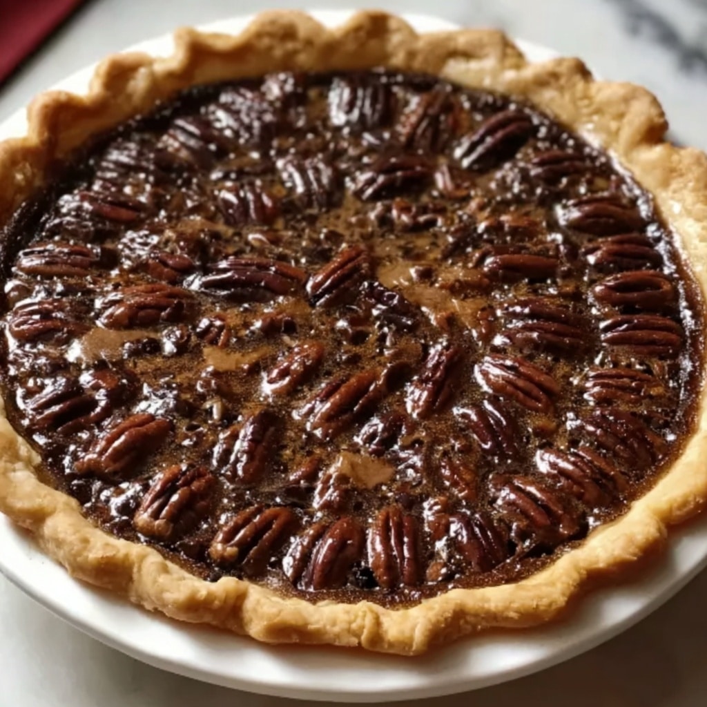Chocolate Fudge Pecan Pie Recipe - Recipe Image