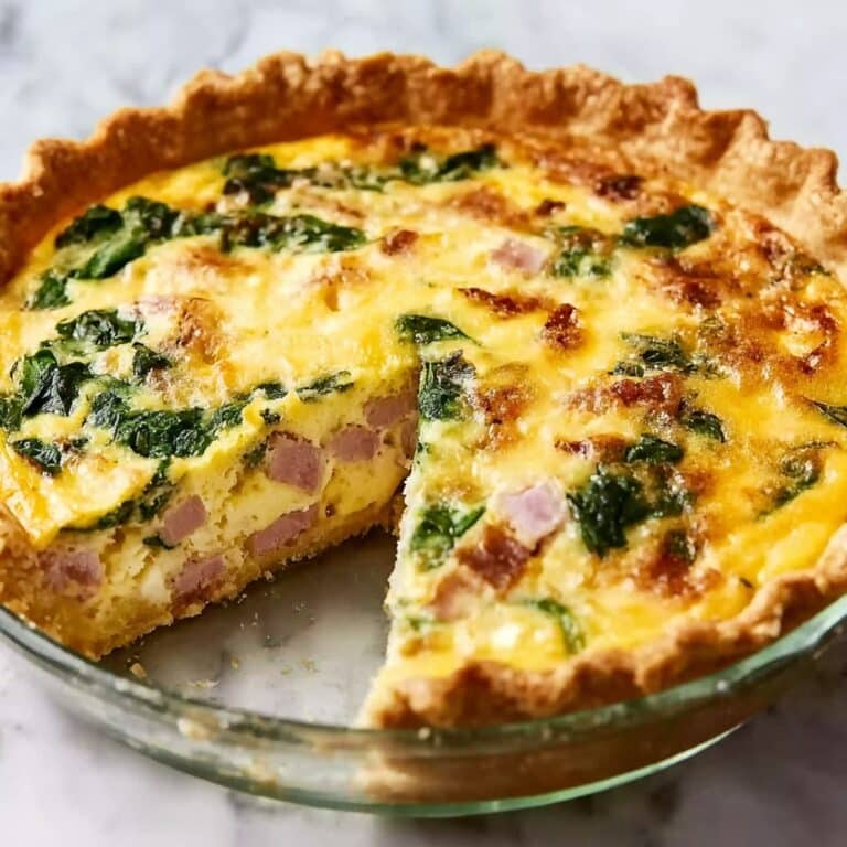 Ham and Cheese Quiche Recipe