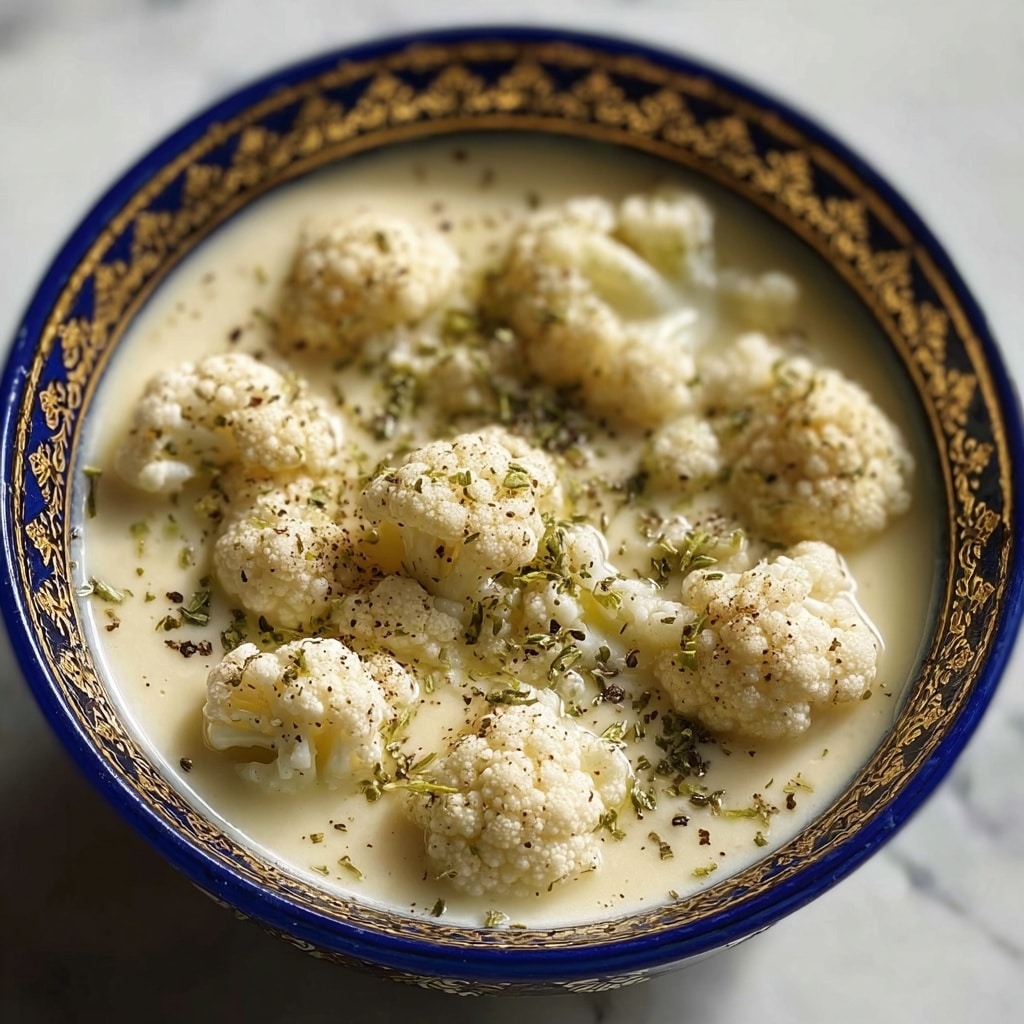 Mediterranean-Style Cauliflower Soup Recipe - Recipe Image