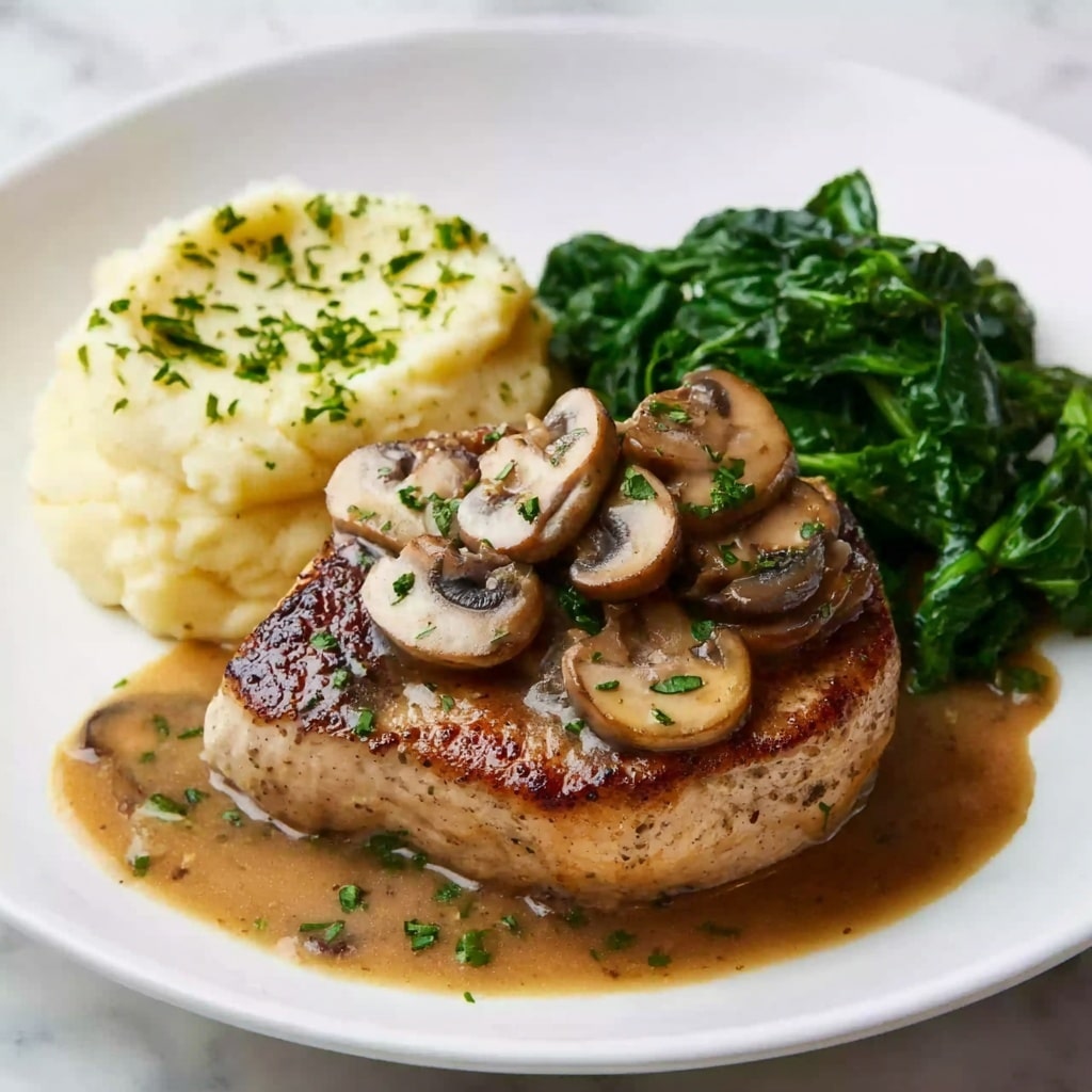 Balsamic Chicken with Mushrooms and Cream Sauce Recipe - Recipe Image