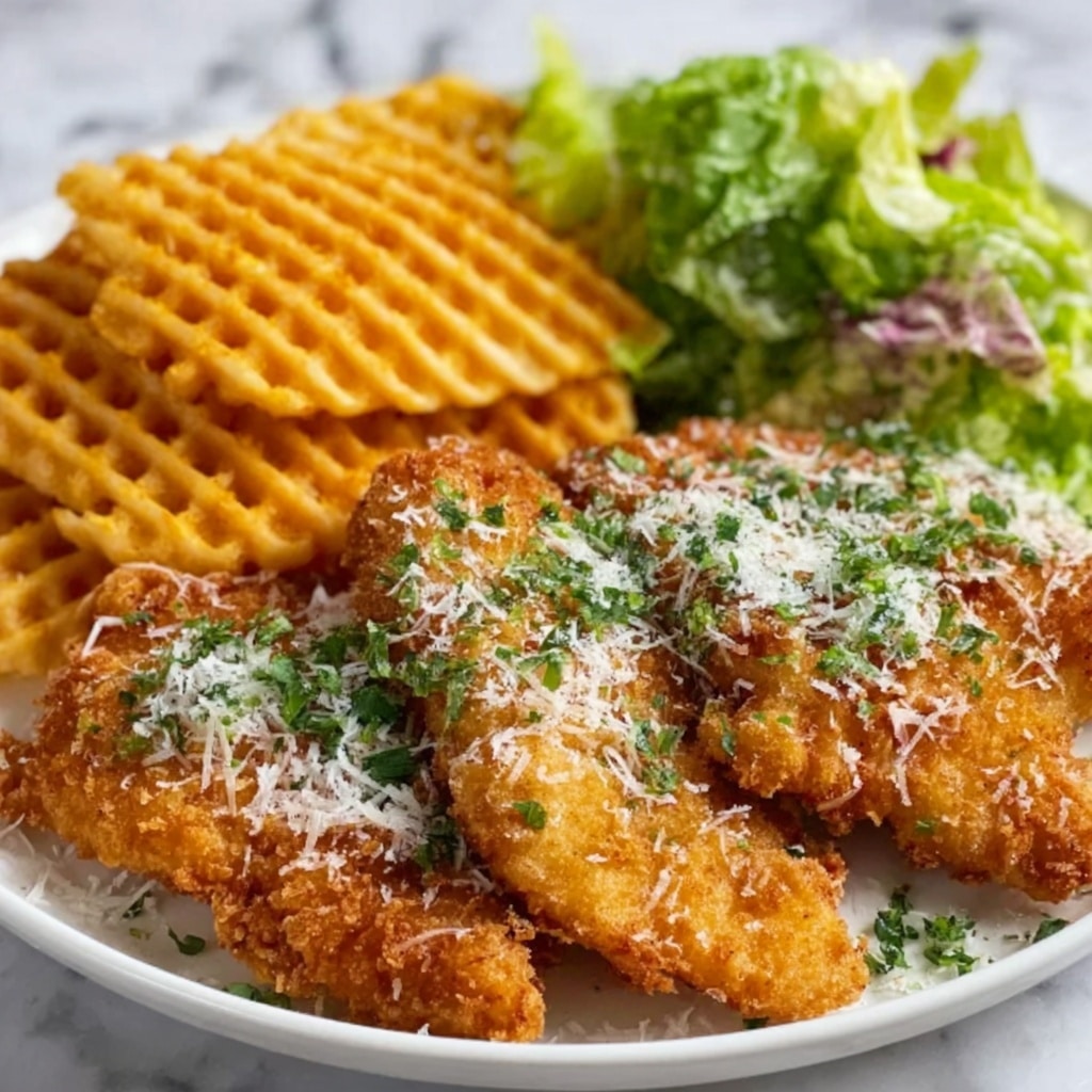 Baked Garlic Parmesan Chicken Tenders Recipe - Recipe Image