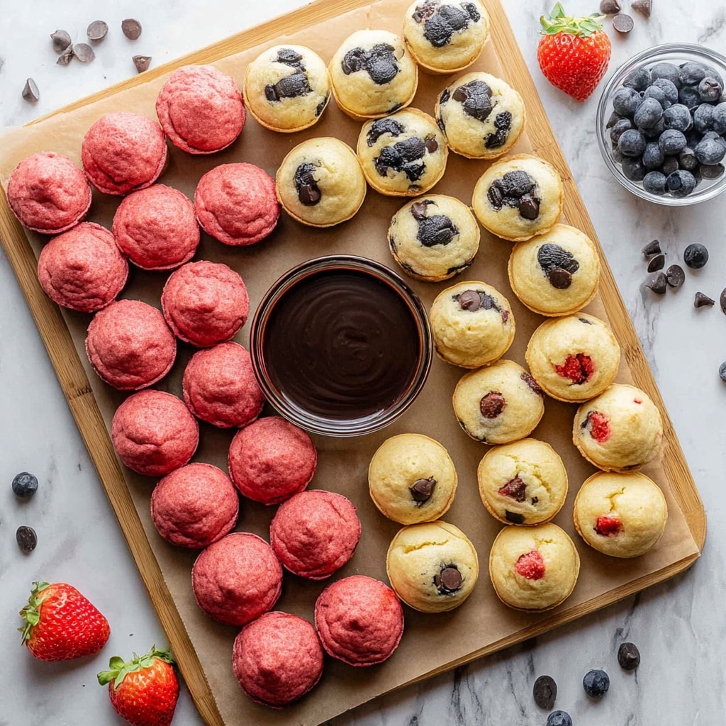Pancake Muffin Bites with Fresh Fruit and Chocolate Chips Recipe - Recipe Image