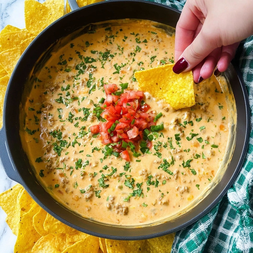 Rotel Dip with Ground Beef and Velveeta Recipe - Recipe Image
