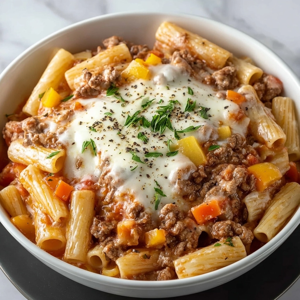 Creamy Rotel Pasta with Ground Beef Recipe - Recipe Image