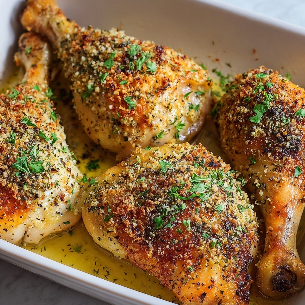 Garlic Parmesan Chicken Legs Recipe - Recipe Image