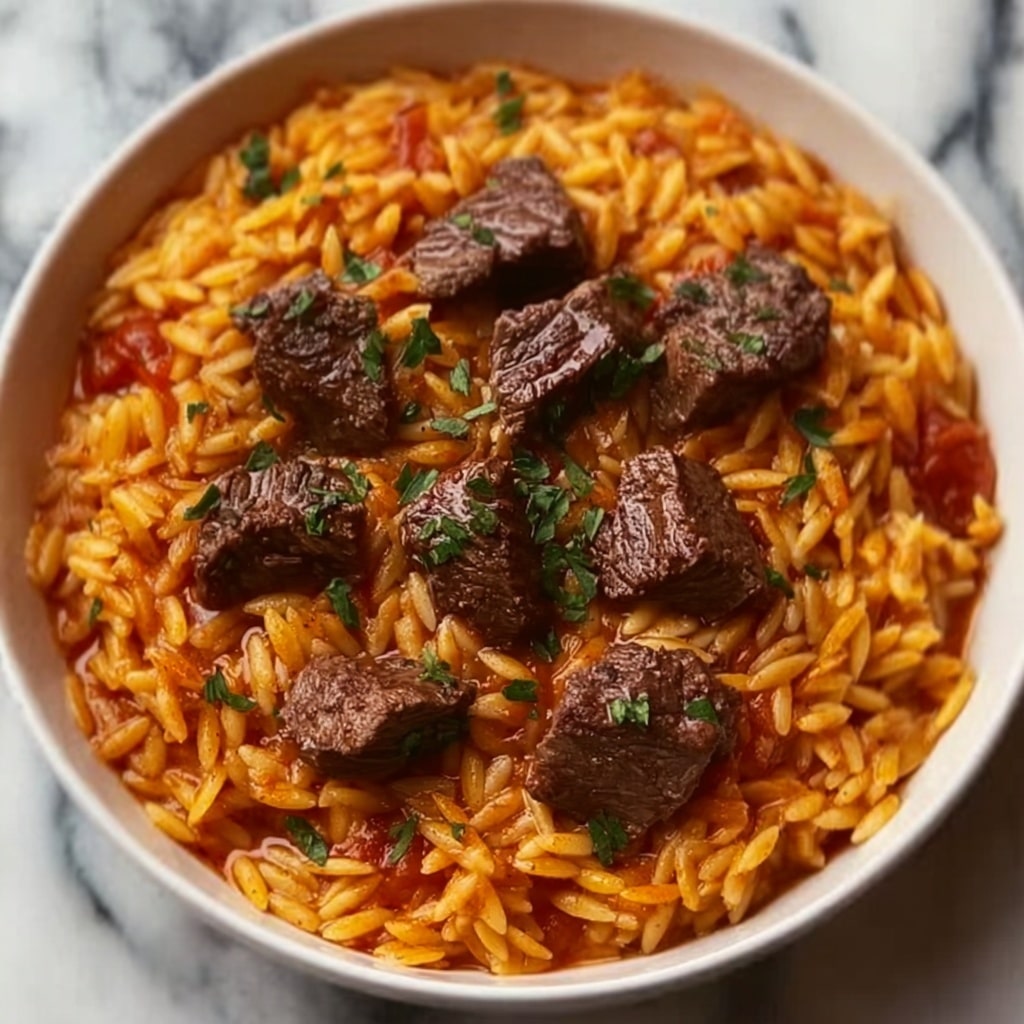 Beef Giouvetsi: A Traditional Greek Beef and Orzo Stew Recipe - Recipe Image