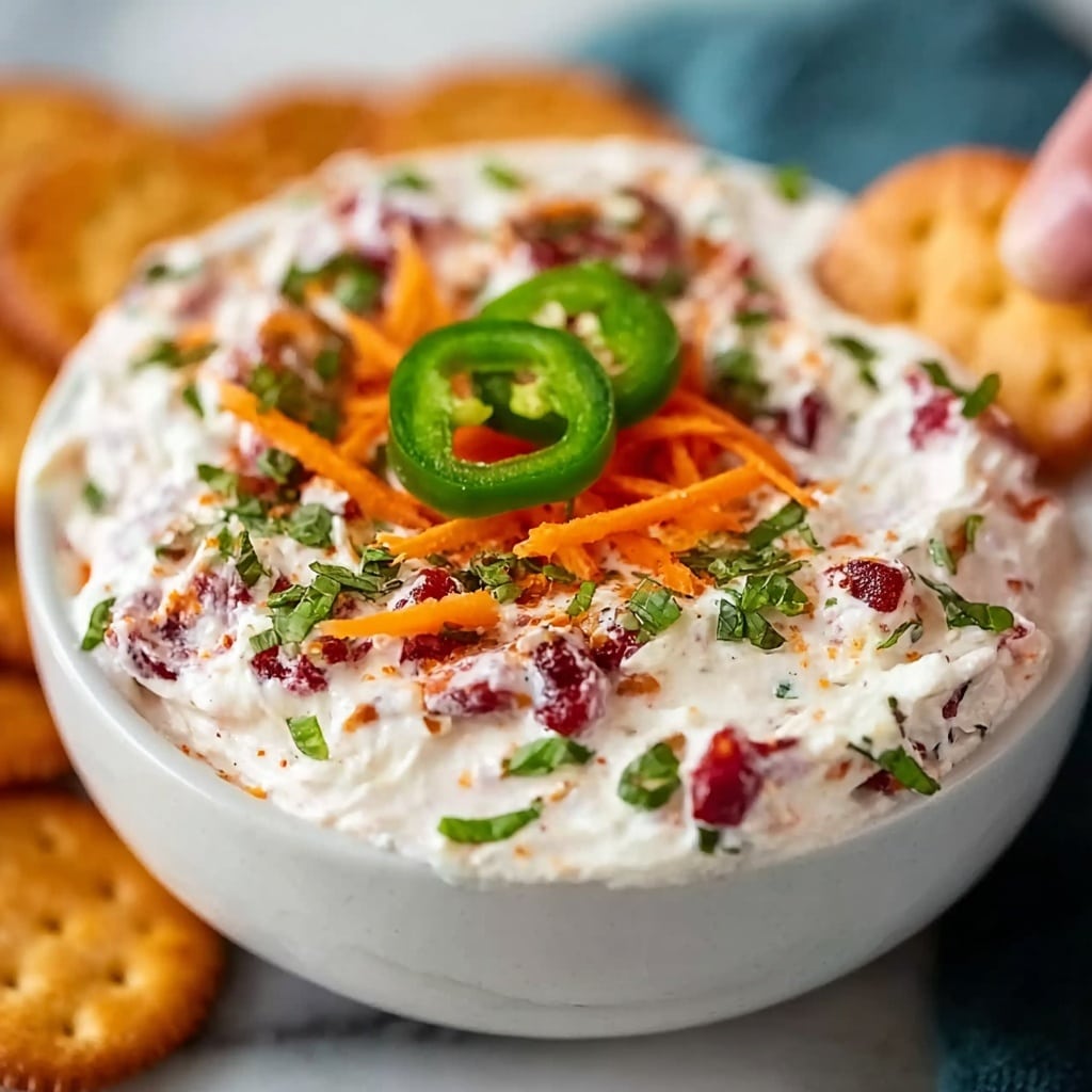 Holiday Cranberry Jalapeño Cream Cheese Dip Recipe - Recipe Image