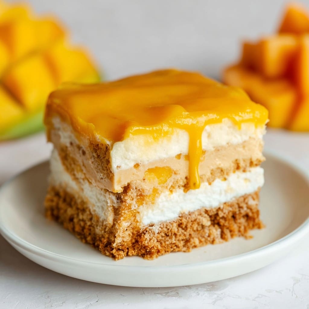 Mango Tiramisu (Eggless and Dairy-Free) Recipe - Recipe Image