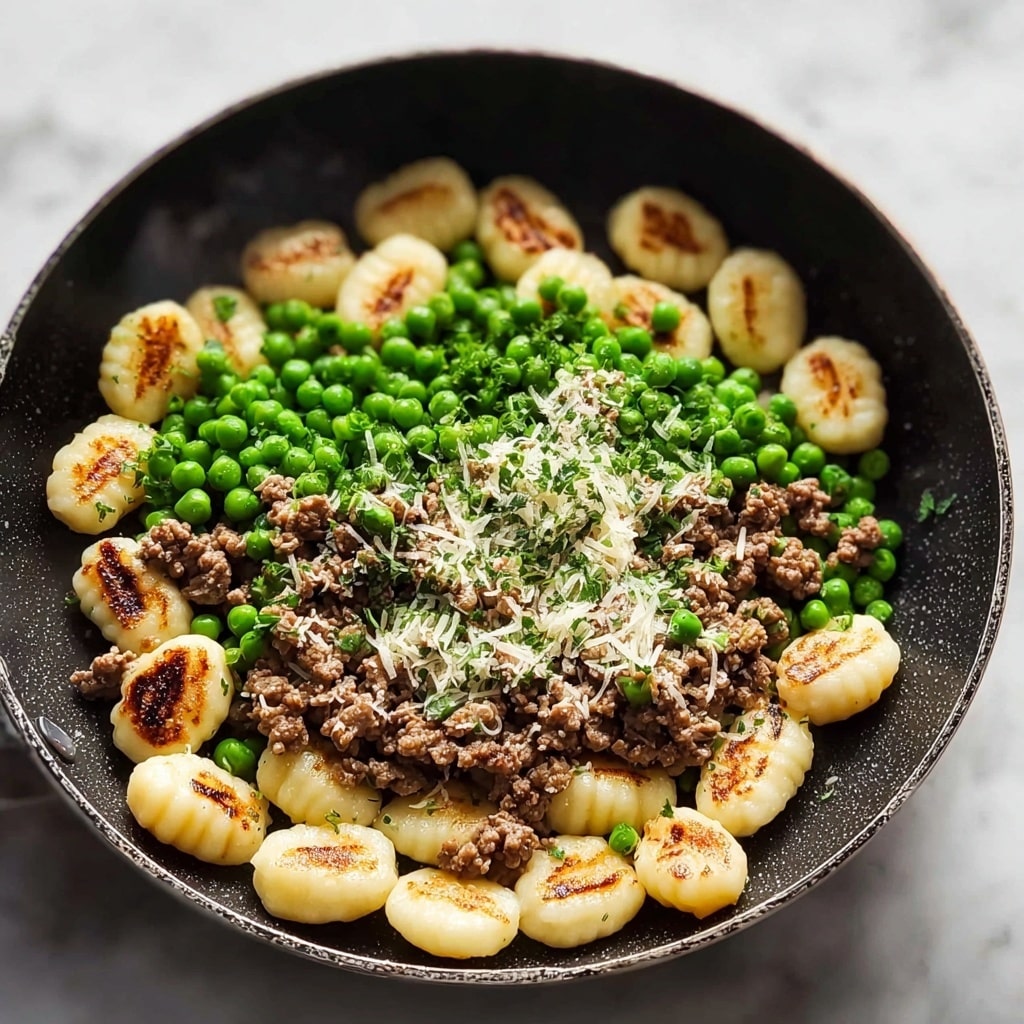 Gnocchi with Peas and Sausage One-Pan Dinner Recipe - Recipe Image