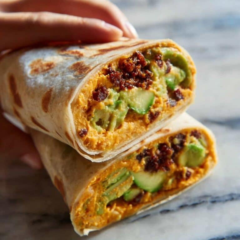 Scallion Pancake with Egg and Spinach Wrap Recipe