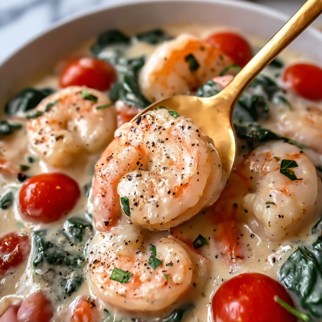 Tuscan Shrimp in Creamy Tomato Sauce Recipe - Recipe Image