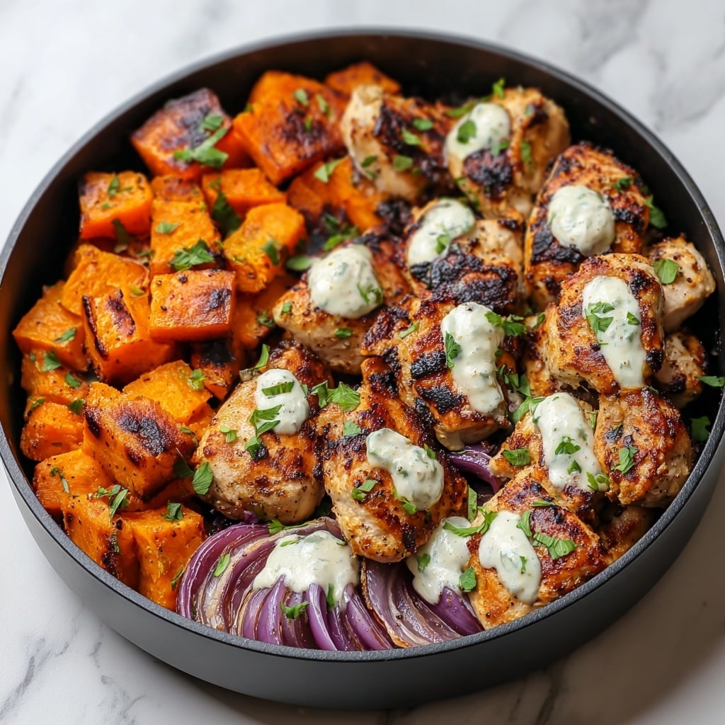 BBQ Chicken Sweet Potato Skillet – Easy One-Pan Dinner Recipe - Recipe Image