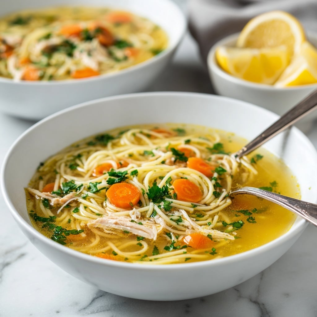 Lemon Chicken Orzo Soup Recipe