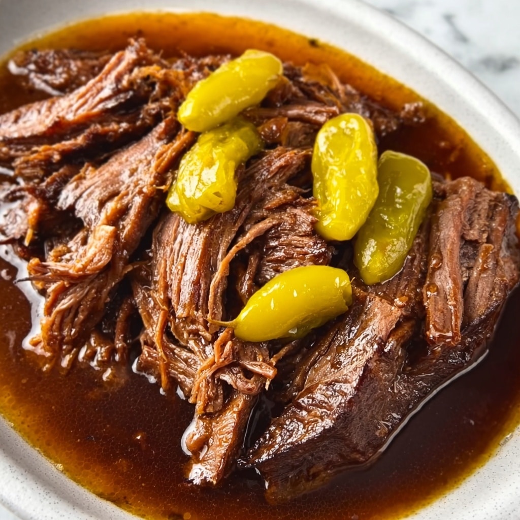 Garlicky Mississippi Pot Roast Recipe - Recipe Image