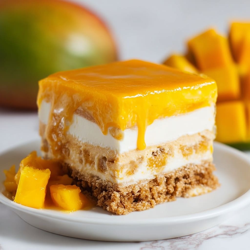 Mango Tiramisu (Eggless and Dairy-Free) Recipe - Recipe Image