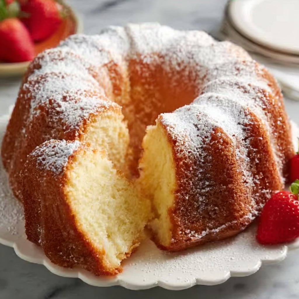 Delicious Coconut Cream Cheese Pound Cake Recipe - Recipe Image