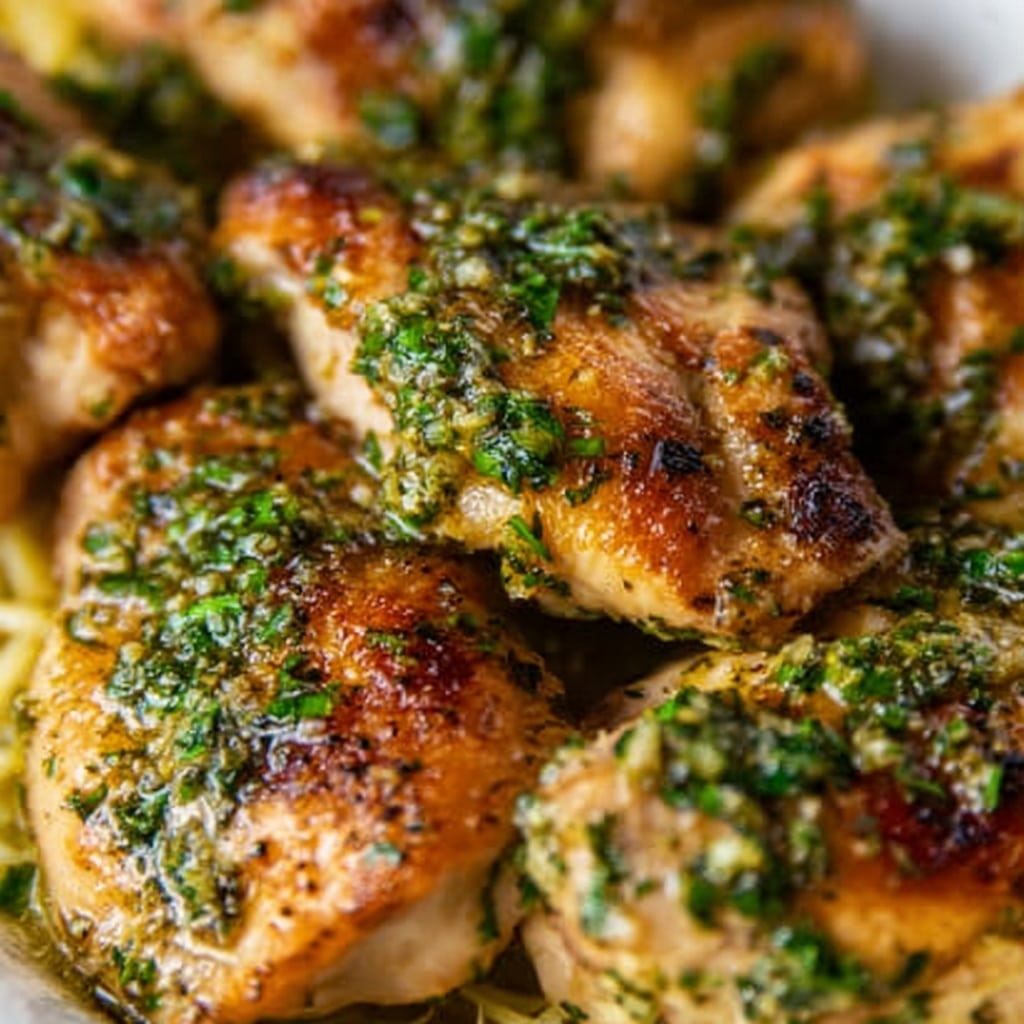 Chicken Scampi with Lemon-Butter Pasta Recipe - Recipe Image